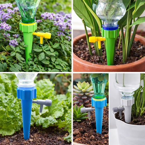 Sunnysowseed automatic plant watering system kit with bottle and drip spikes